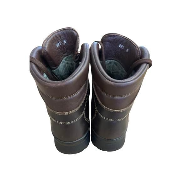 LL Bean Cresta Womens Brown Leather Gore-tex Vibram Sole Hiking Trail Boots Sz 8 - Picture 9 of 16